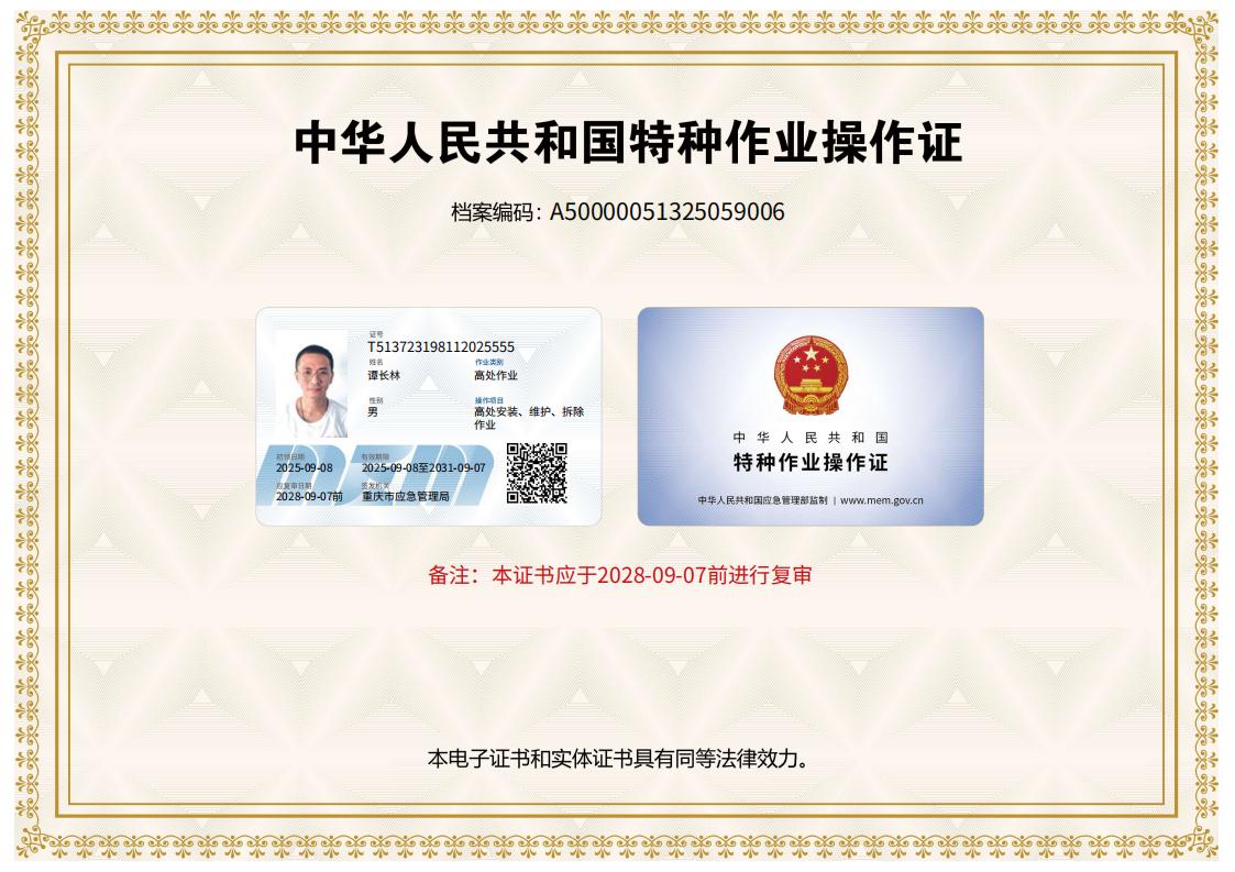 登高证